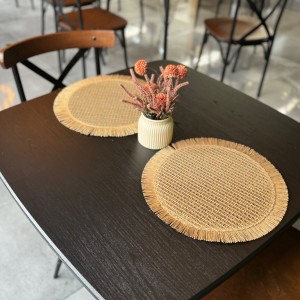 زیر بشقابی مدل حصیری