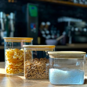 بانکه پیرکس درب بامبو طرح مستطیلی