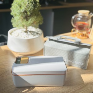 ظرف غذای برقی استیل گرم‌کن دار با درب ضد نشتی مدل F-818