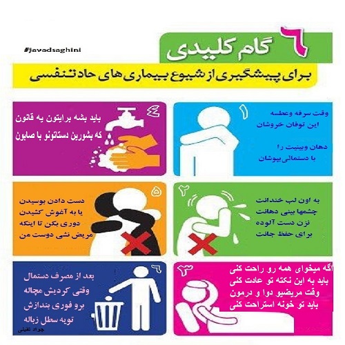 پیامهای بهداشتی در رابطه با بیماریهای حاد تنفسی