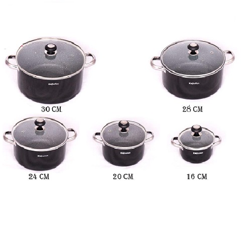 قابلمه کاج تفلون مدل گرانیت سایز 26