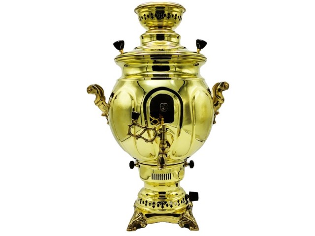 سماور گازی شاهکار مدل آوا زرد 12 لیتری