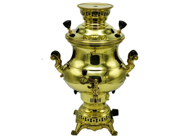 سماور گازی شاهکار مدل پارسیان زرد 6 لیتری