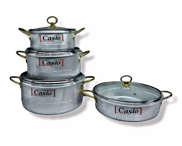 سرویس قابلمه 7 پارچه کاسیو طرح چدن