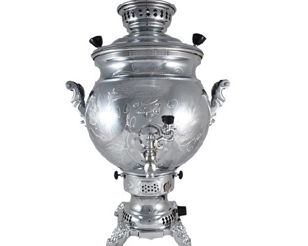 سماور گازی پیمان مدل قلمکاری ظرفیت 12 لیتر