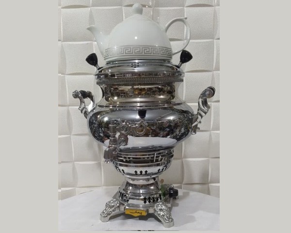 سماور پیمان مدل عدسی سه کاره ساده 7 لیتر