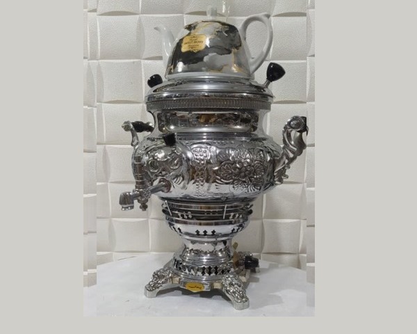 سماور پیمان عدسی سه کاره قلمکار 8 لیتر