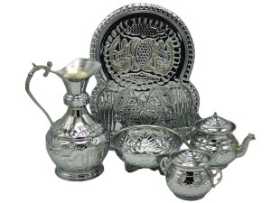 سرویس سماور 5 پارچه شاهکار مدل سرباز