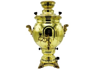 سماور گازی شاهکار مدل آوا زرد 12 لیتری