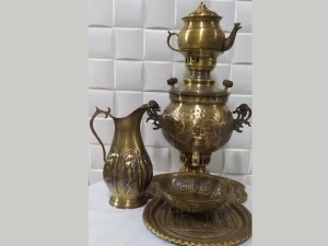 سرویس سماور زغالی  قلمکار 3 لیتر