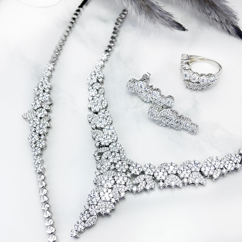 سرویس نقره زنانه ایتالیایی مدل فلاور و گل