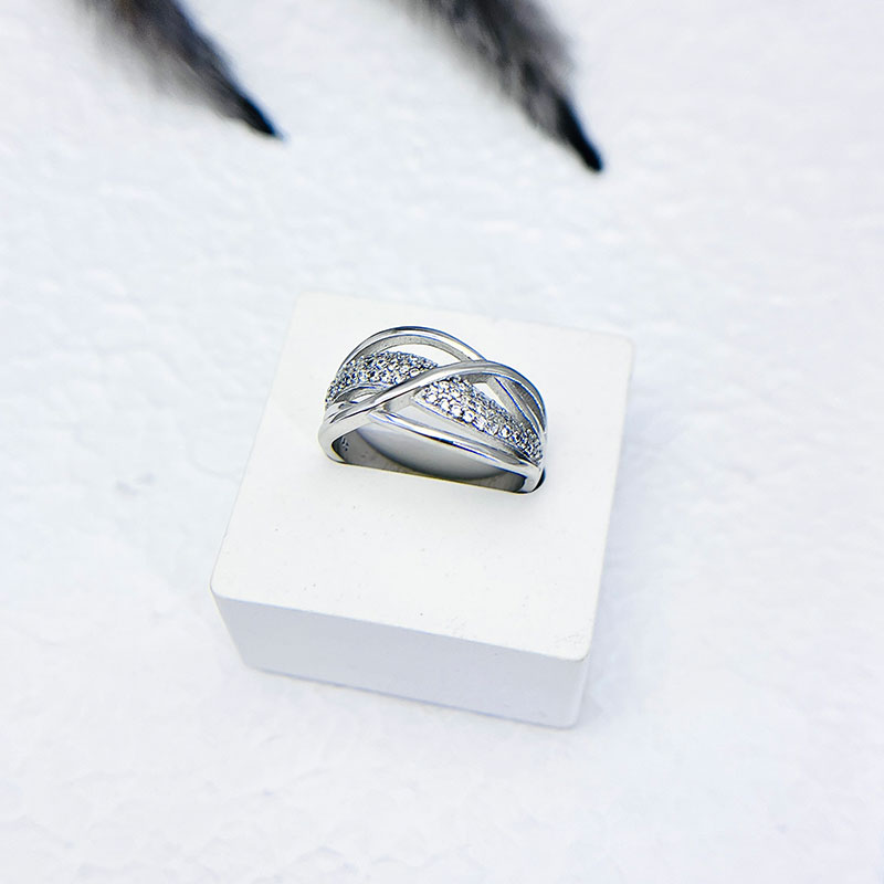 انگشتر نقره زنانه مدل ایتالیایی