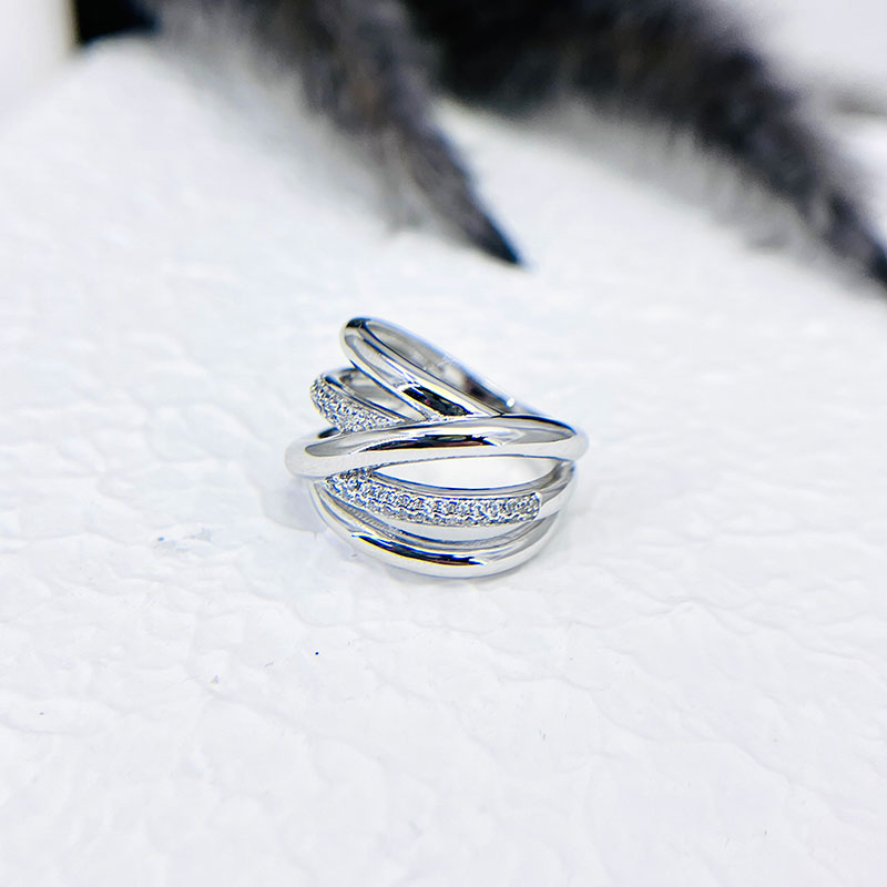 انگشتر نقره زنانه مدل ایتالیایی