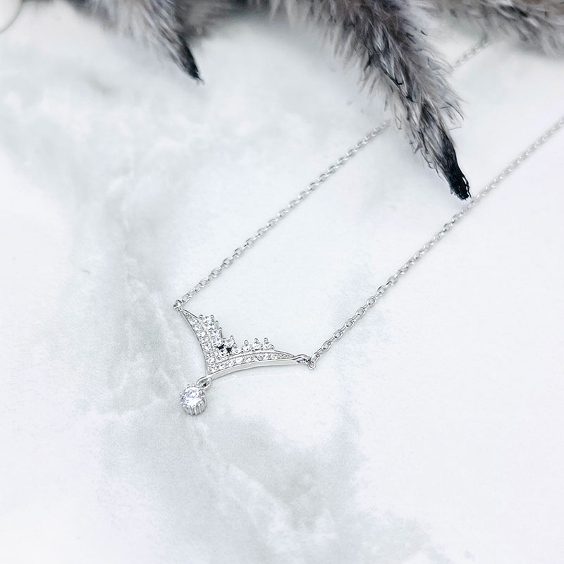 گردنبند نقره زنانه مدل فلش آویز