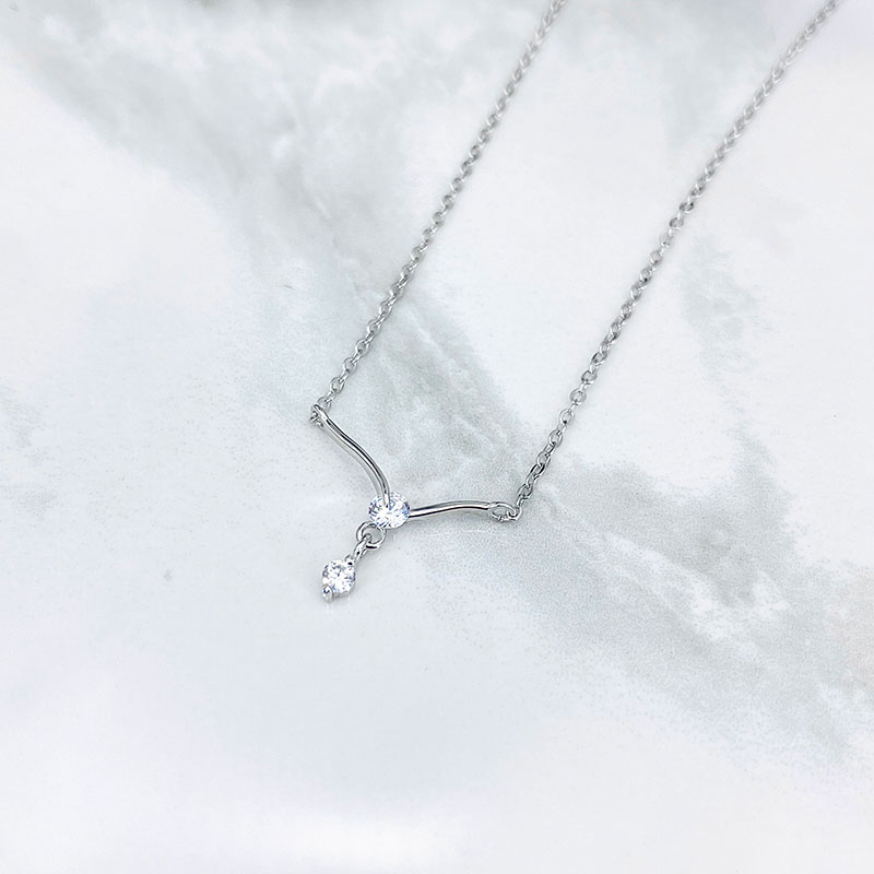 گردنبند نقره دخترانه مدل مینیمال