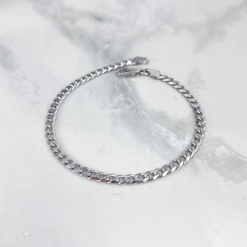 دستبند نقره مردانه مدل کارتیه ظریف