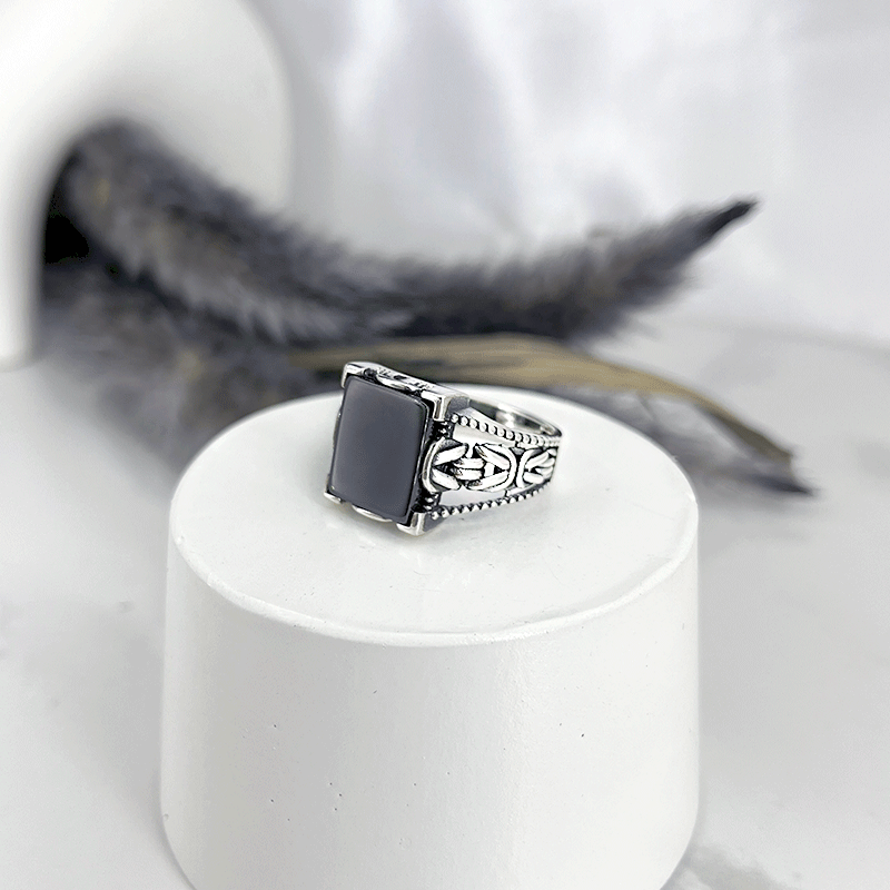 انگشتر نقره مردانه مدل کرال