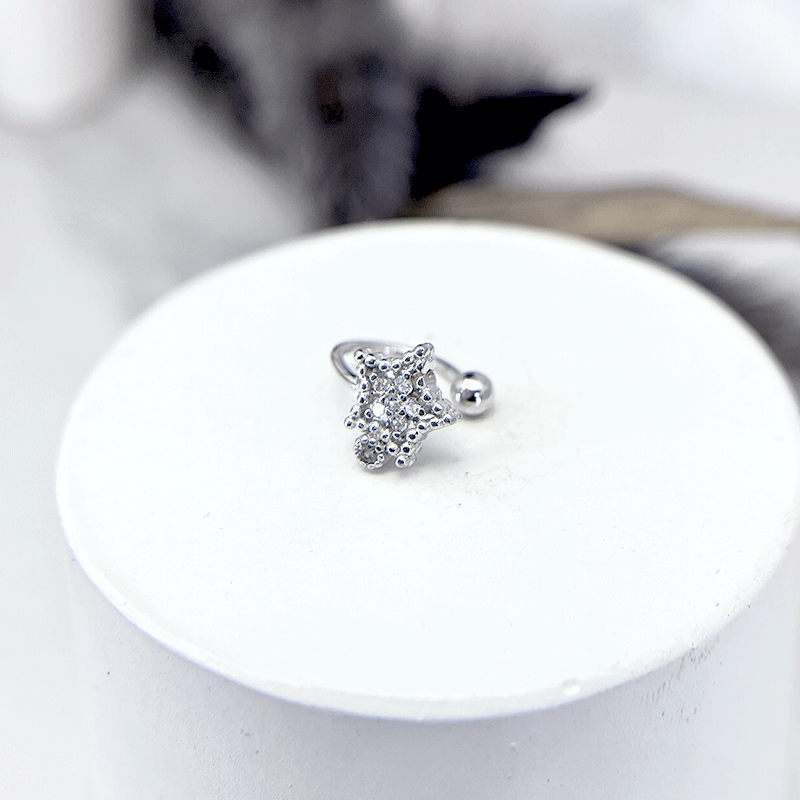 ایرکاف نقره دخترانه مدل ستاره