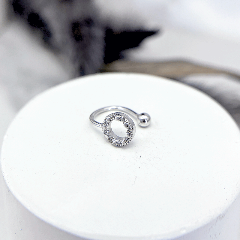 ایرکاف نقره دخترانه مدل دایره