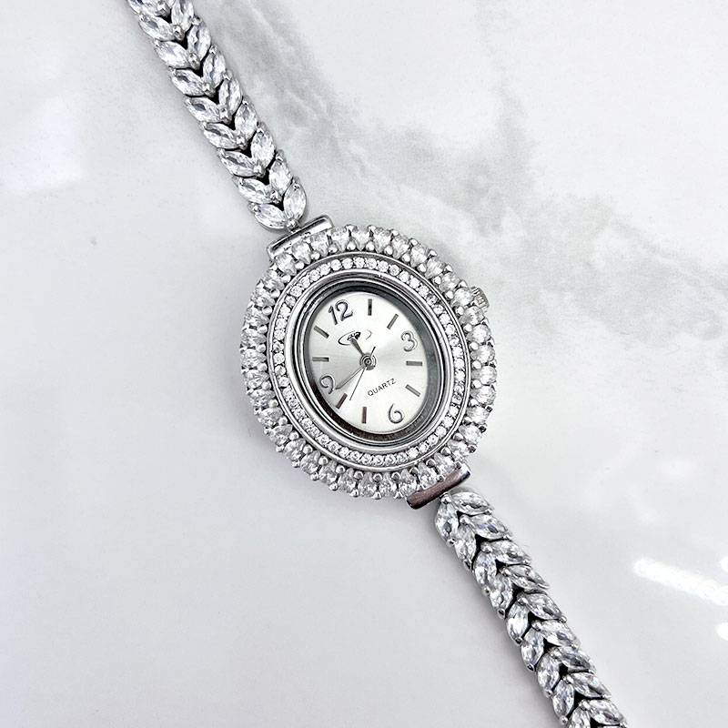 ساعت نقره زنانه ایتالیایی مدل گندمی