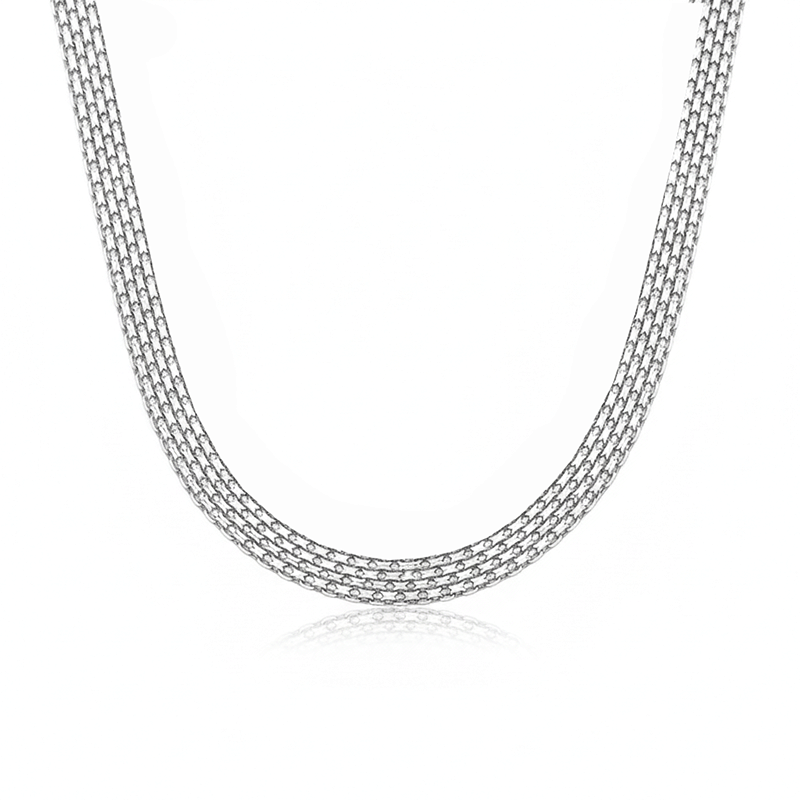 گردنبند زنانه نقره ایتالیایی 6 میل