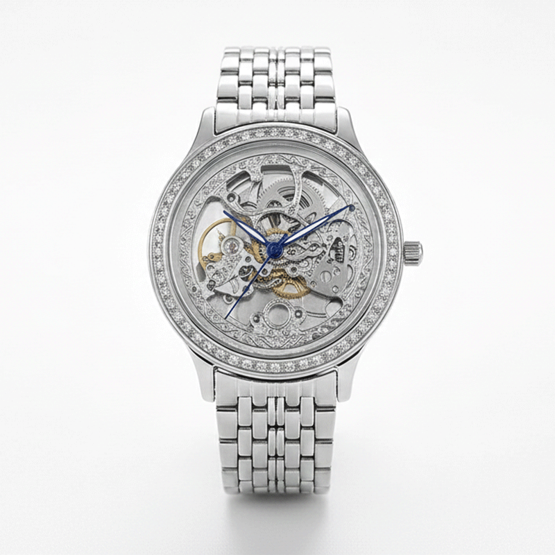 ساعت نقره مردانه بند رولکسی