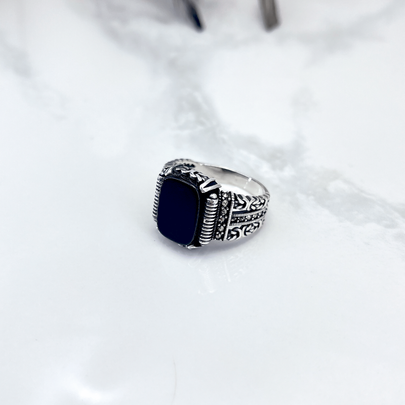 انگشتر نقره مردانه مدل کرال