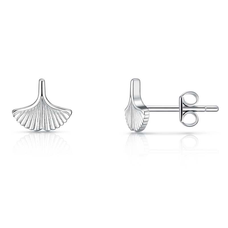 گوشواره نقره دخترانه مدل صدف