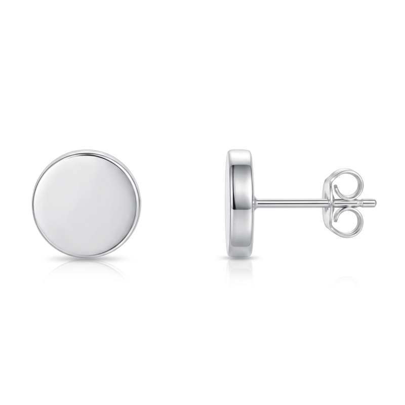 گوشواره نقره دخترانه مدل دایره