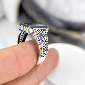 طراحی متفاوت انگشتر اسپرت پسرانه نقره