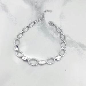 دستبند نقره اسپرت ایتالیایی