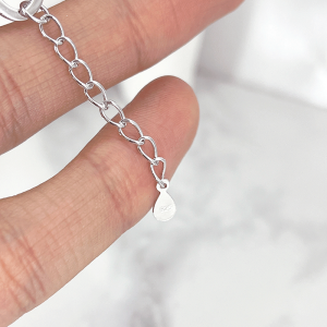 زنجیر قابل تنظیم دستبند نقره اسپرت