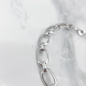 بافت نرم دستبند نقره ایتالیایی اسپرت