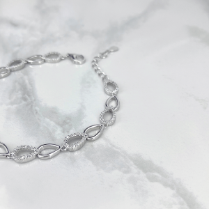 زنجیر قابل تظیم دستبند نقره زنانه