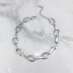 دستبند نقره ایتالیایی بدون نگین