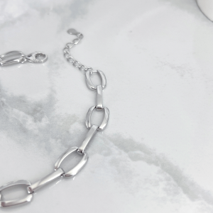 زنجیر قابل تنظیم دستبند نقره زنانه