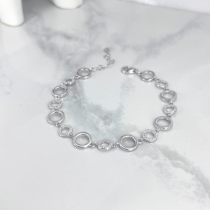 دستبند اسپرت نانه دایره نگین