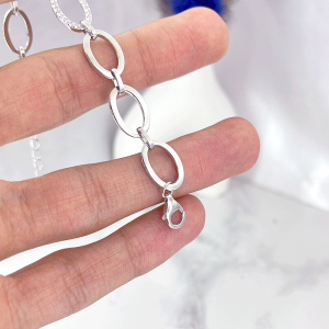 قفل طوطی دستبند نقره زنانه