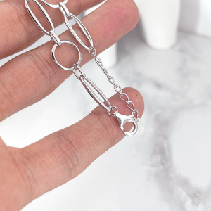 قفل طوطی دستبند نقره دخترانه