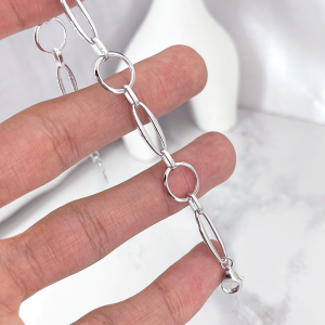 دستبند نقره بدون نگین دخترانه