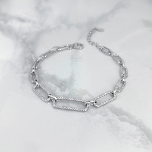 دستبند نقره هرمس ایتالیایی