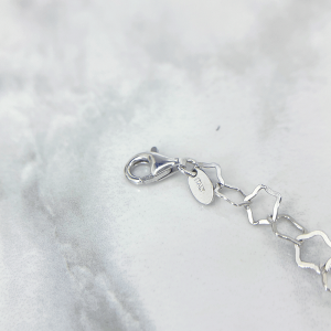 قفل طوطی دستببند نقره دخترانه ایتالیایی