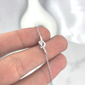 طراحی گره دستبند نقره دخترانه