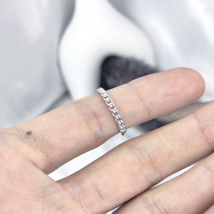 انگشتر نقره ظریف کارتیر دخترانه