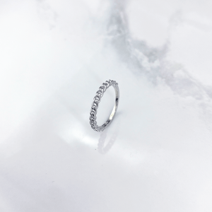 انگشتر نقره دخترانه مدل کارتیر ظریف