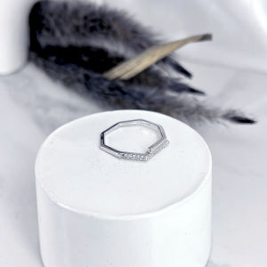 انگشتر مینیمال دخترانه نقره