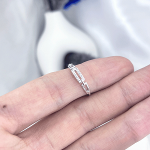 انگشتر دخترانه باریک نقره