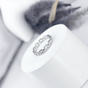 انگشتر نقره مدل زنجیری