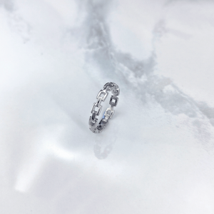 انگشتر نقره دخترانه مدل زنجیر