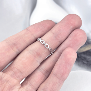 انگشتر اسپرت نقره دخترانه مدل مینیمال